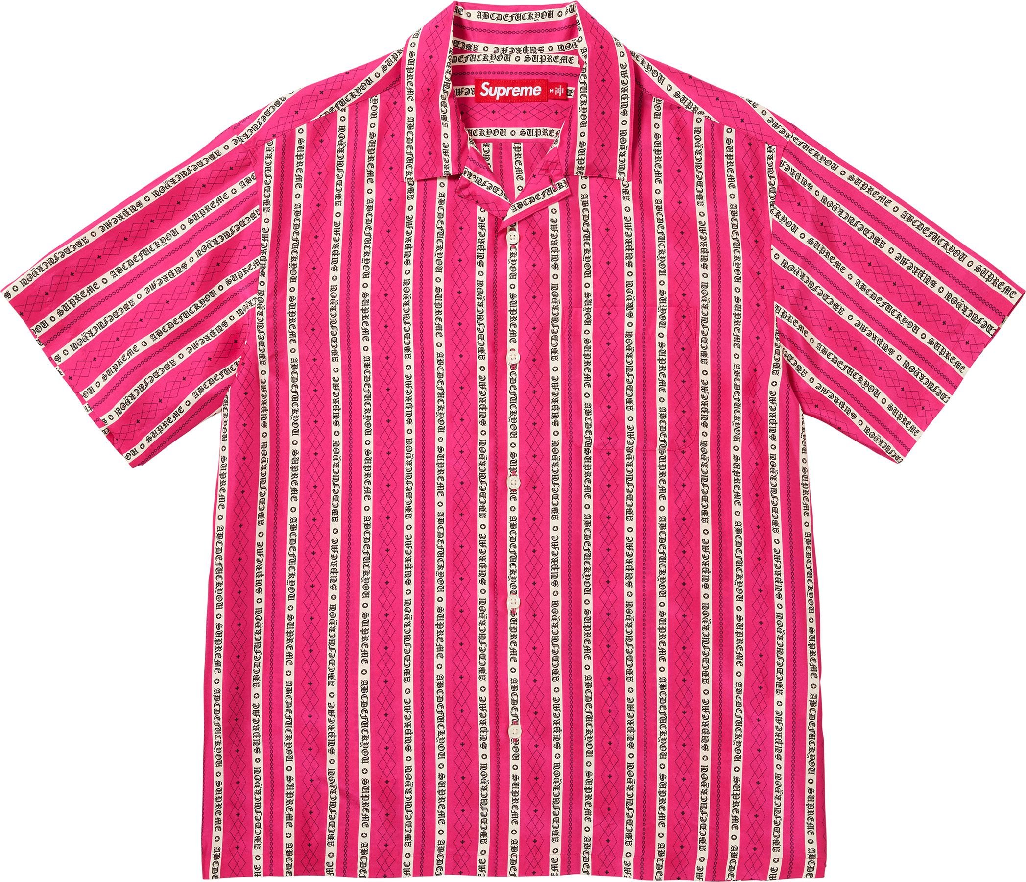 Old English Stripe Silk S/S Shirt view 11